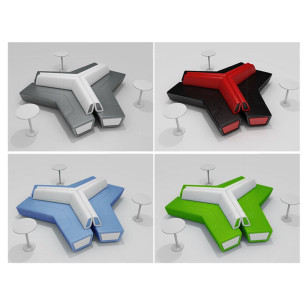 北歐風簡約布藝可拼接多人休閒沙發